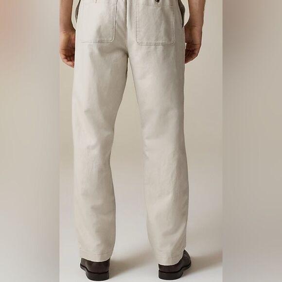 J.Crew Pier pant in cotton-linen blend canvas NWT Size S - Picture 2 of 11